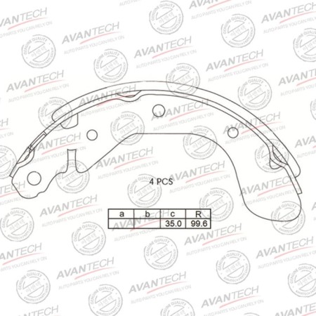 Brave brake pads Avantech AVS1303