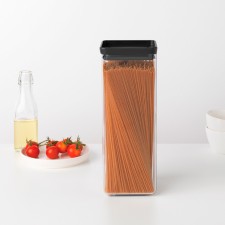 Прямоугольный контейнер Brabantia Tasty+, цвет тёмно-серый, 2.5 л