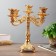 Summary Metal for 5 candles "Pattern" color gold 28x26x26 cm