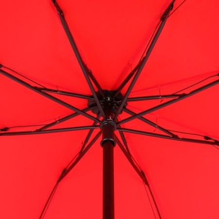 Mechanical “monoton” umbrella, satin, 4 additions, 8 spokes, r = 49 cm, red color-5