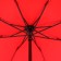 Mechanical “monoton” umbrella, satin, 4 additions, 8 spokes, r = 49 cm, red color