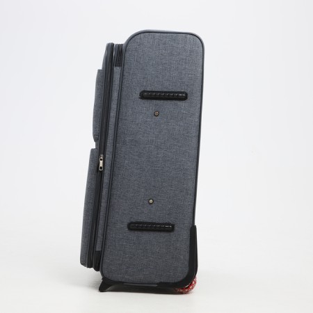 Big suitcase 28 ", lightning department, code castle, 3 wheels, 2 outer pockets, color gray color-2