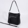 Bag Cross-Bodi with a zipper, black color