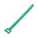 Velcro screed for wires 150x10x1.5 mm tundra, green color, 10 pcs.