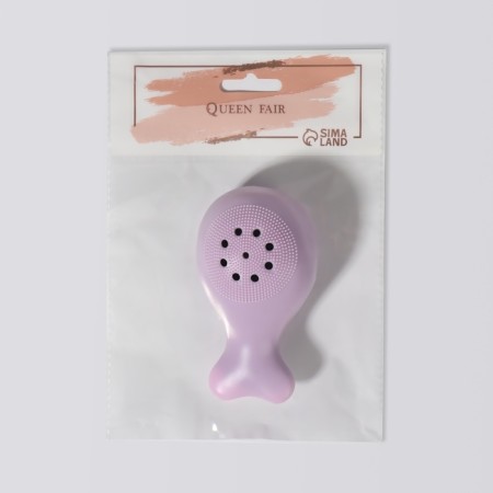 Washing brush "Kit", silicone and foam rubber, 9.8 cm, color mix-10