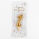 Candle for the cake digit "Golden", 5.5 cm, number "1"