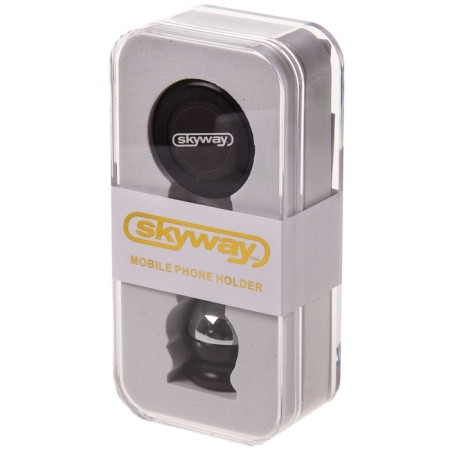 Magnetic phone holder on the SkyWay panel, metal, black, S00303008-2