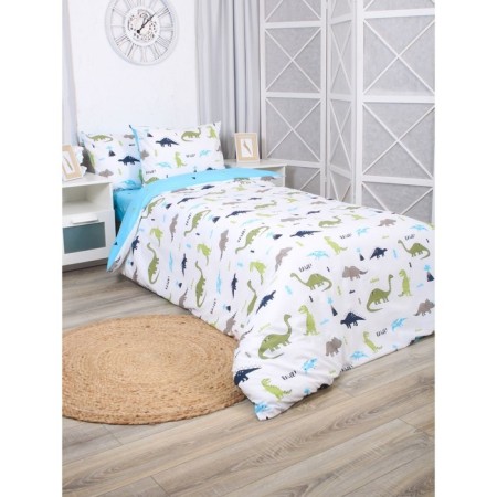 Bed linen 1.5 joint venture dinosaur, size 150x215 cm, 145x210 cm, 50x70 cm