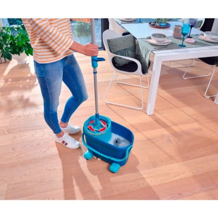 A set of moist cleaning Leifheit Clean Twist M Ergo, mop, bucket on wheels-6