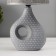 Table lamp with lampshade Risalux "Madelin", E14, 40 W, Gray, 18 × 18 × 33.5 cm