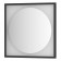 Mirror in a baguette frame with a 12 W LED light, 60x60 cm, sensory switch, neutral white with