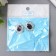 Decor for creativity Metal "Medallion Patal" dark violet crystal 2.6x2.4 cm