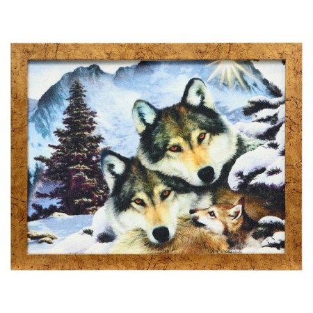 Tapestry painting "Family Wolves" 34*44 cm Mix-4