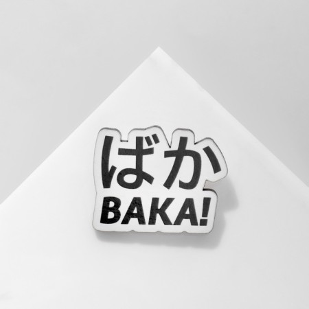 Brooch wooden "anime" tank, color