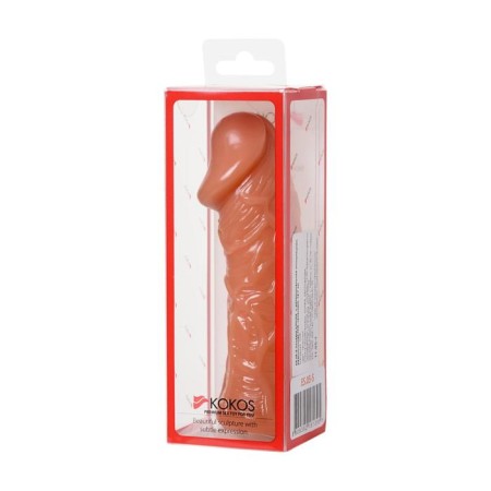 Nozzle with additional stimulation, realistic, TPR, bodily, 12.7 cm-3