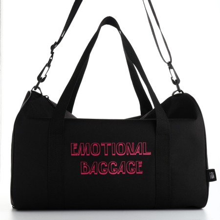 Female sports bag, textura, small size, black color-4