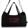 Female sports bag, textura, small size, black color