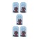 A set of nameplate "cats with wishes" 4 species, 20 pieces, 5 x 8 cm