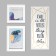 Photo frame in 2 photos 10x10, 10x15 cm+mirror "Smile" White set 3 pcs 31x27 cm