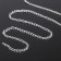 A chain without a carbine l = 50 cm (set 5 pcs.) 4.6 × 3 × 0.8 mm, cm-1319, silver color