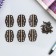 Loop for the casket Figure bronze (set 6 pcs) 1.9x2.8 cm