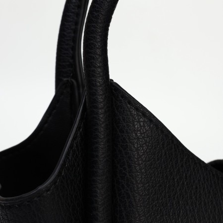 Bag Female Tout with zipper, black color-8