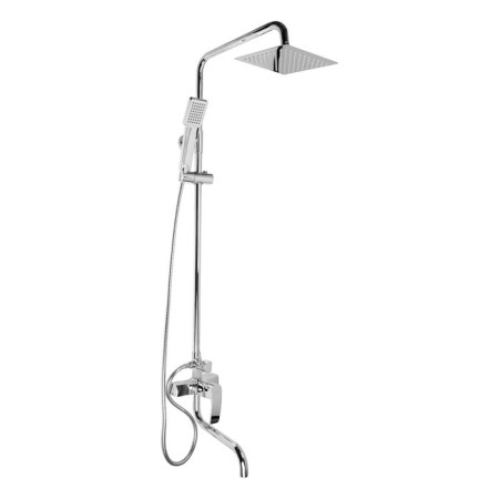 Shower system Accoona A8321, with a tropical shower, zinc, chrome