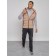 Warmed male vest, size 48, color light brown