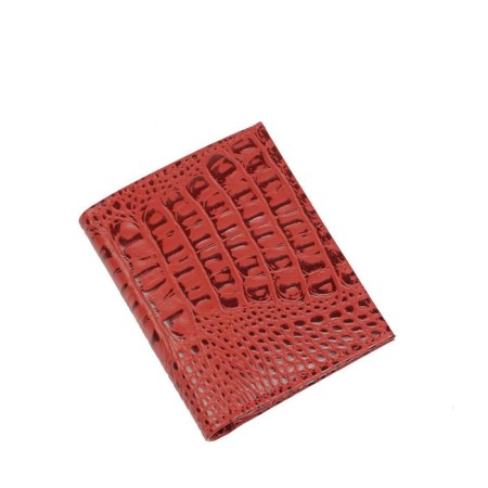 A button wallet, a banknote department, pockets for cards, trifles, scarlet fleet/red cl