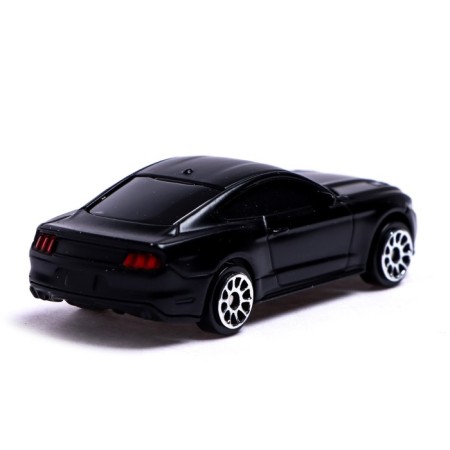 Metal Metallic Ford Mustang, 1:64, black matte color-2