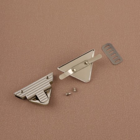 Bag Fraille, 4.5 × 2.9 cm, pearl silver color-3