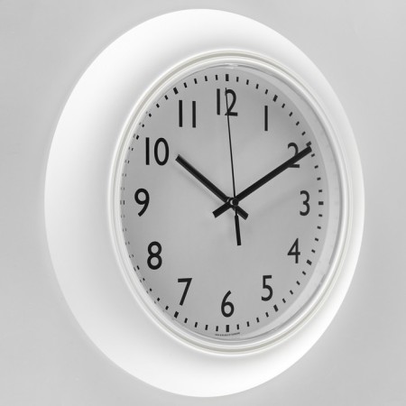 Watch wall, series: classic, D-30 cm, white-1