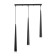 Bayerlux suspension Bayerlux “Titan” 3xLED 9W 4000K Black 50x5.3x53-203cm