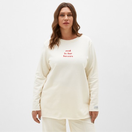 Women's sweatshirt MIST COZY STYLE, Milk, Size 54