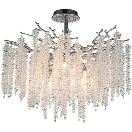 Ceiling chandelier STILFORT 2167/09/08C EIVA, 8x40W, E14, 600x600x550 mm, chromium color