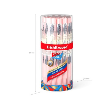 Handle Automatic Erichkrause Colortouch Flora, Node 0.7 mm, blue ink blue-5