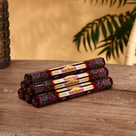 Incense "tulasi" 20 fragrances white sage-1