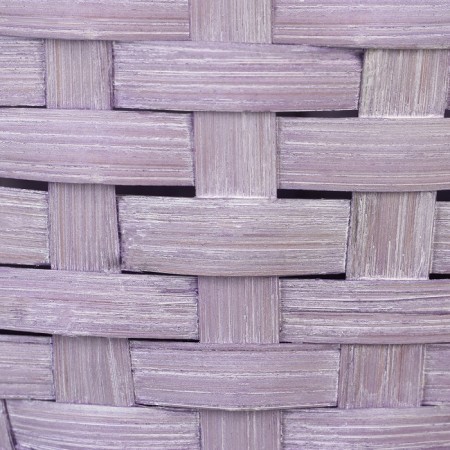 Wicker basket, d26 x 12/30 cm, purple, bamboo-4