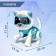 Robot Cat "Jesse" IQ Bot, interactive: sensory, light, sound, musical, dancing, on the battery, in Russian, blue