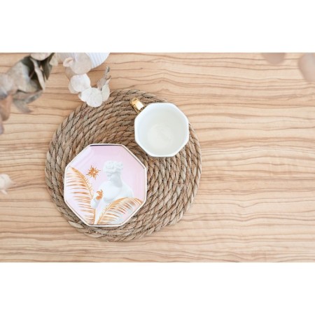 Tea couple ceramic "Venus", mug 200 ml, saucer 13 cm, golden color-8