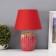 Table lamp "Success" 1he14 40W red 22x22x33cm
