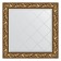 Mirror with engraving in the baguette frame, Byzantium gold 99 mm, 89x89 cm