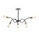 Ripley chandelier 6he27 40W black and gold 55x55x40 cm