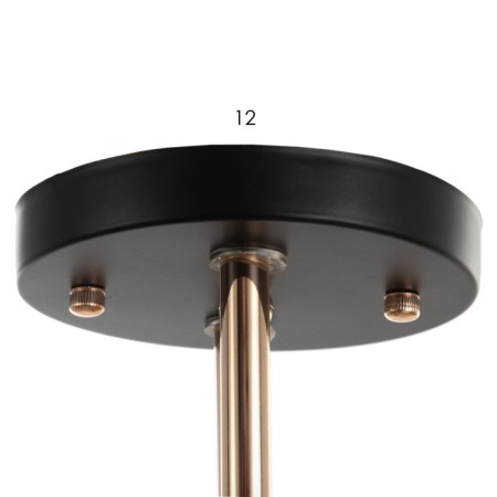 Chandelier N4537/2 BK+FGD black/gold 2x60W E27 38x36x23.5cm-3