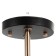 Chandelier N4537/2 BK+FGD black/gold 2x60W E27 38x36x23.5cm