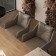 Allar chair, 580 × 520 × 850 mm, eco -leather, matting, color gray color