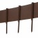 Pegs for border tape, h = 40 cm, set 10 pcs., Brown, Greengo