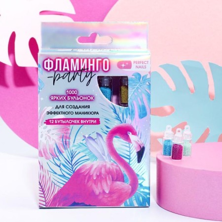 Flaamingo Party nail decor set.
