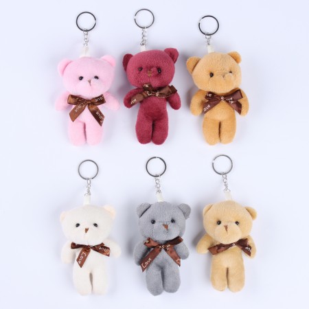 Suspension "Bear with a bow", color mix-1