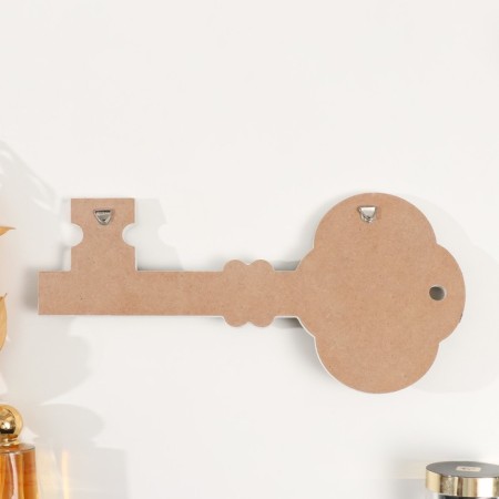 Decorative wood hooks "Key with sunflower" 2.5x29.5x15 cm mix-4